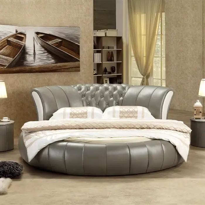 Lit nordique Unique fantaisie double reine tables De chevet têtes De lit dormir Cama De Lujo Para dortoir ensemble De chambre meubles