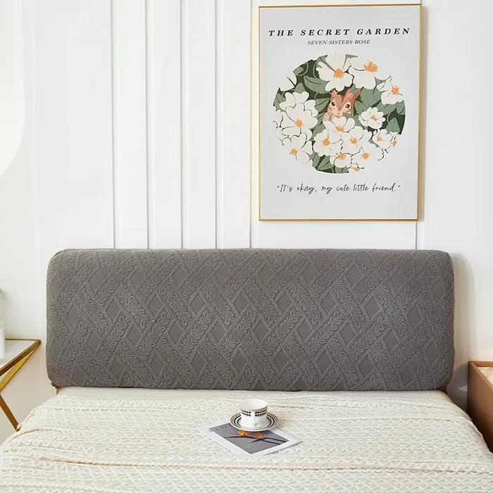 Housse de tête de lit en rotin jacquard stéréo entièrement enveloppante