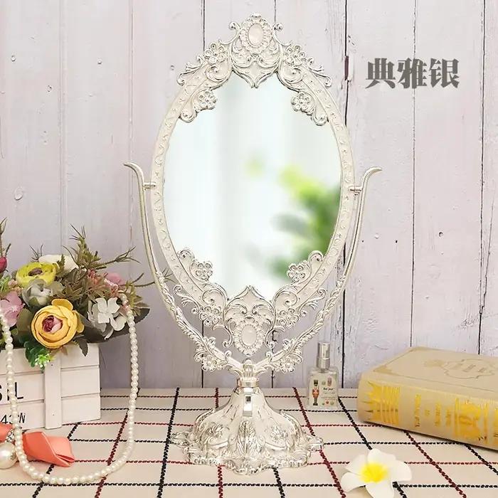 Vanité coiffeuse miroir Design créatif luxe mode filles debout minimaliste