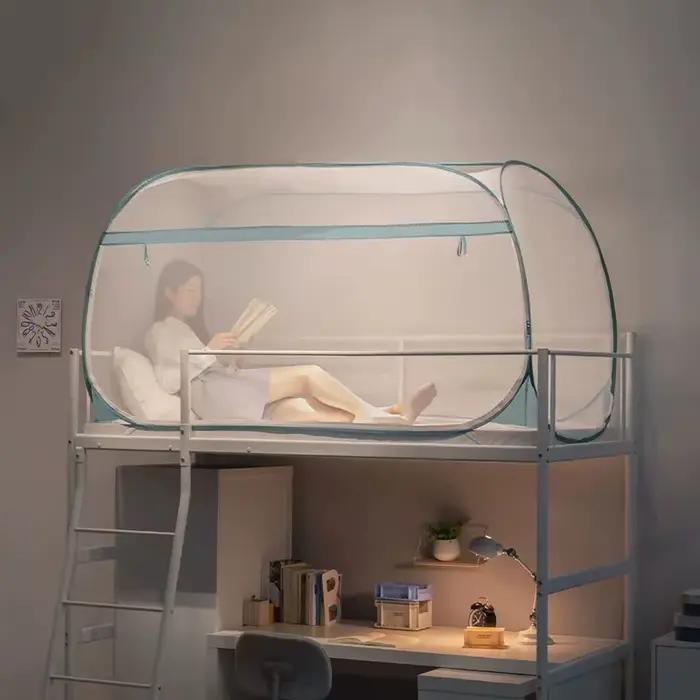 Moustiquaire pour lit superposé à Double fermeture éclair
