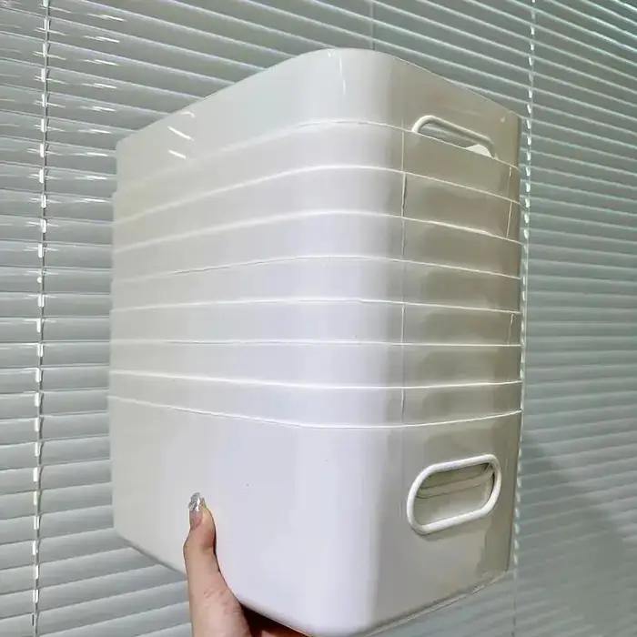 Boîte de rangement de grande capacité avec couvercle