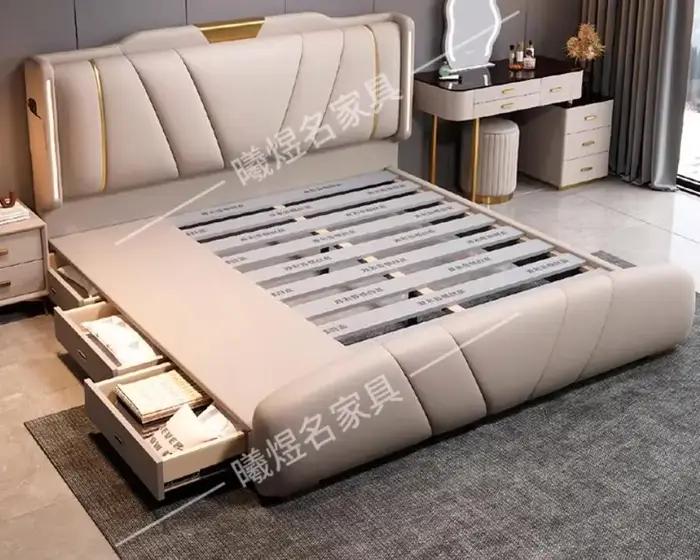 Lits classiques blancs princesse styliste européen esthétique confortable