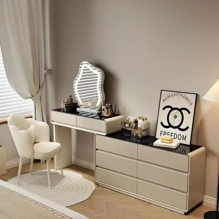 Armoire de rangement coiffeuse extensible