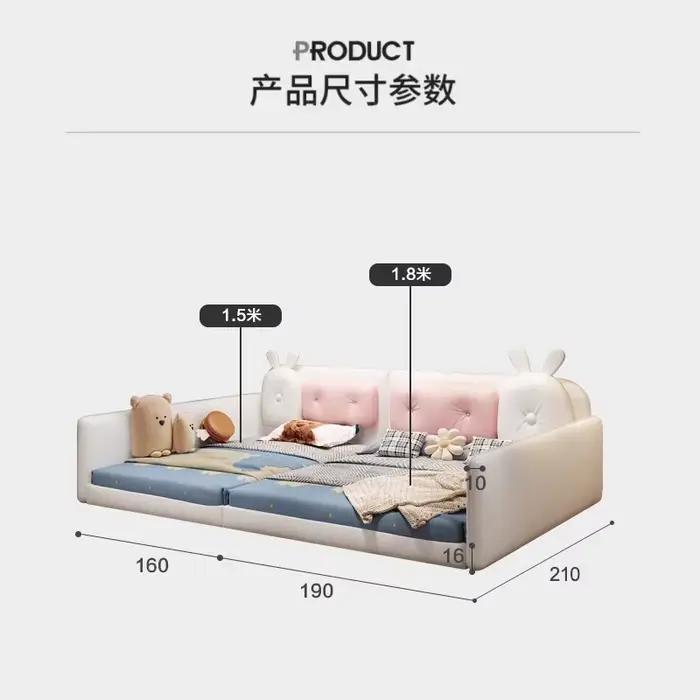 Lit rembourré Unique De luxe Queen Size enfants lit De couchage salon têtes De lit Camas De Matrimonio dortoir meubles De maison