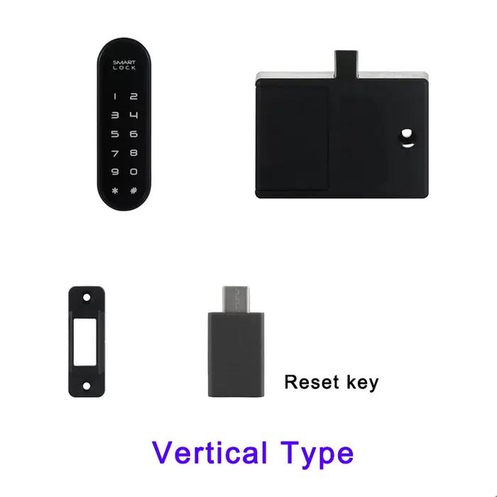 Serrure de tiroir d'armoire à mot de passe avec clavier tactile électrique