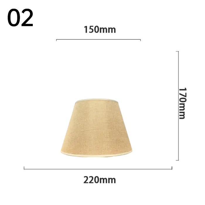 Abat-jour de lampe de Table rétro en tissu de lin