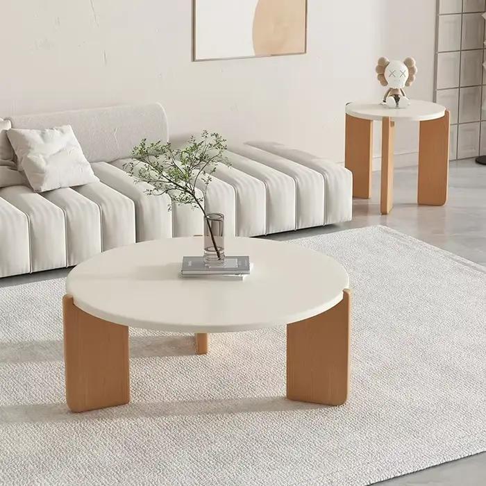 Tables basses en bois de luxe, accessoires de décoration, meubles de créateurs japonais, ensemble de