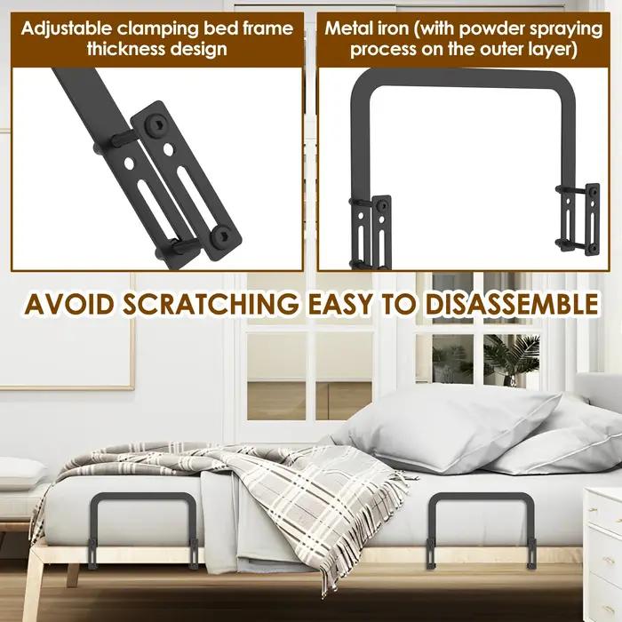 Bouchons coulissants pour matelas, 2/4 pièces, pince antidérapante en métal, support de barre de ret