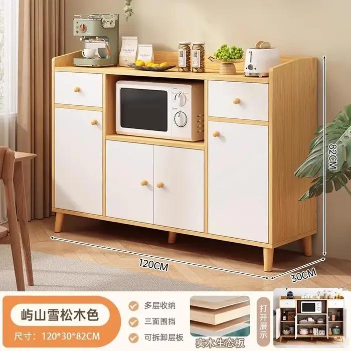 Noyau en bois massif, armoire latérale