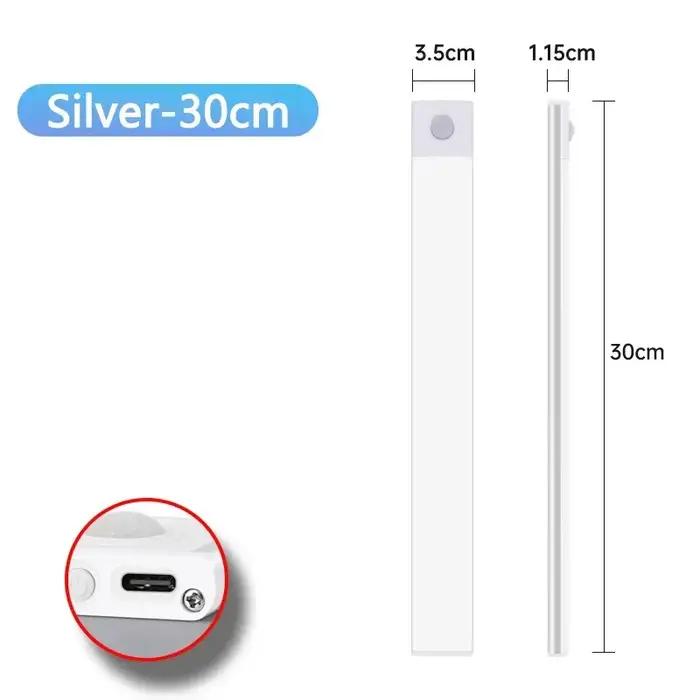 Lampe LED USB Type-C Rechargeable avec Capteur de Mouvement