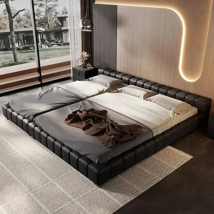 Tête De lit lits De sommeil cadres rembourrés minimalistes
