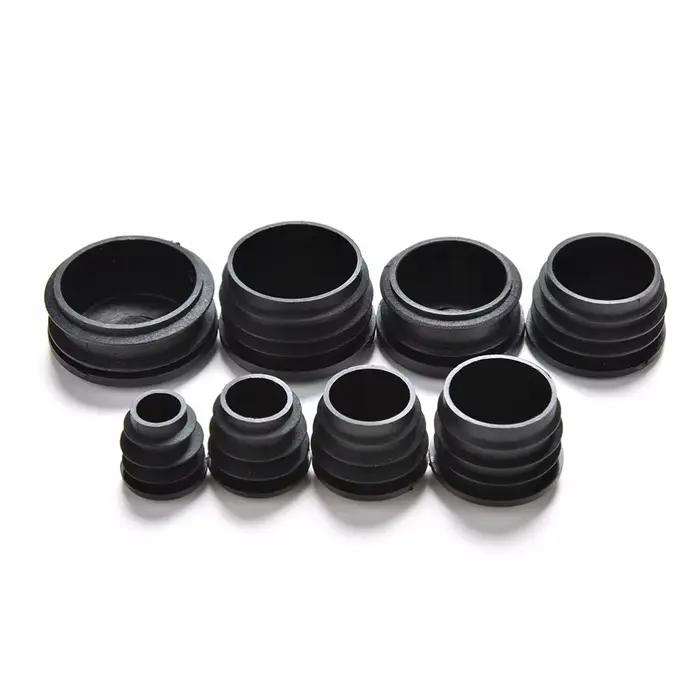 Bouchon de pied de meuble, 10 pièces/lot, capuchon d'extrémité obturateur pour Tube rond, diamètre 1