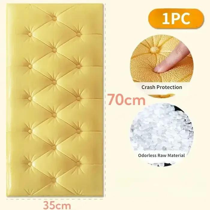 Lit entourant couverture souple tête de lit Anti-collision 3d autocollant mural auto-adhésif Tatami bébé dossier chambre fond