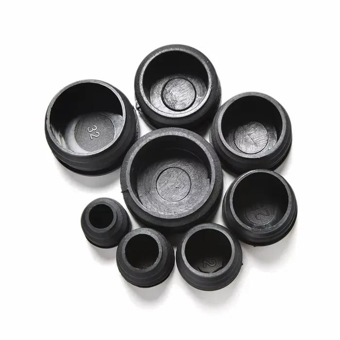 Bouchon de pied de meuble, 10 pièces/lot, capuchon d'extrémité obturateur pour Tube rond, diamètre 1
