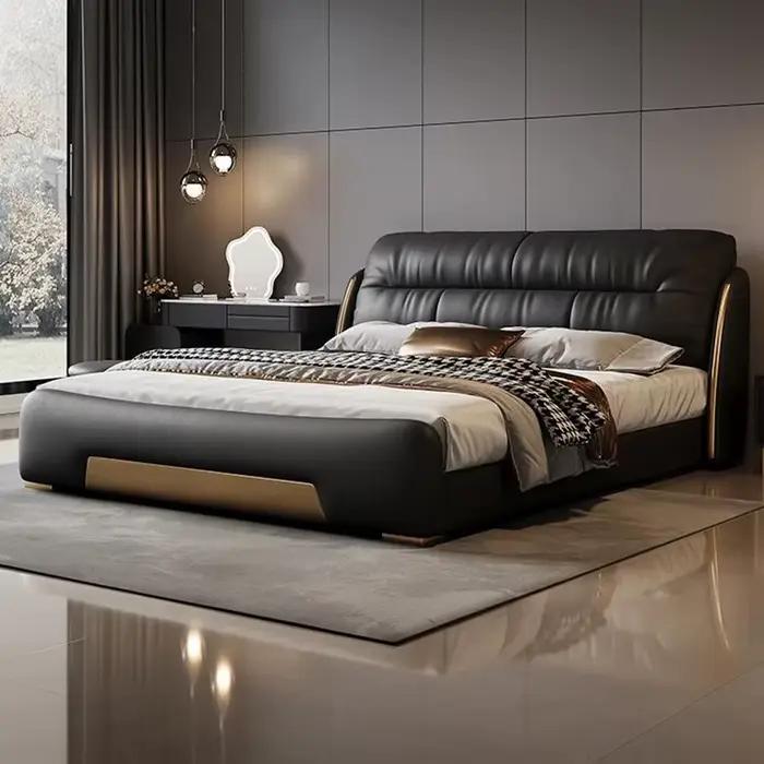 Lit double Queen Size avec rangement