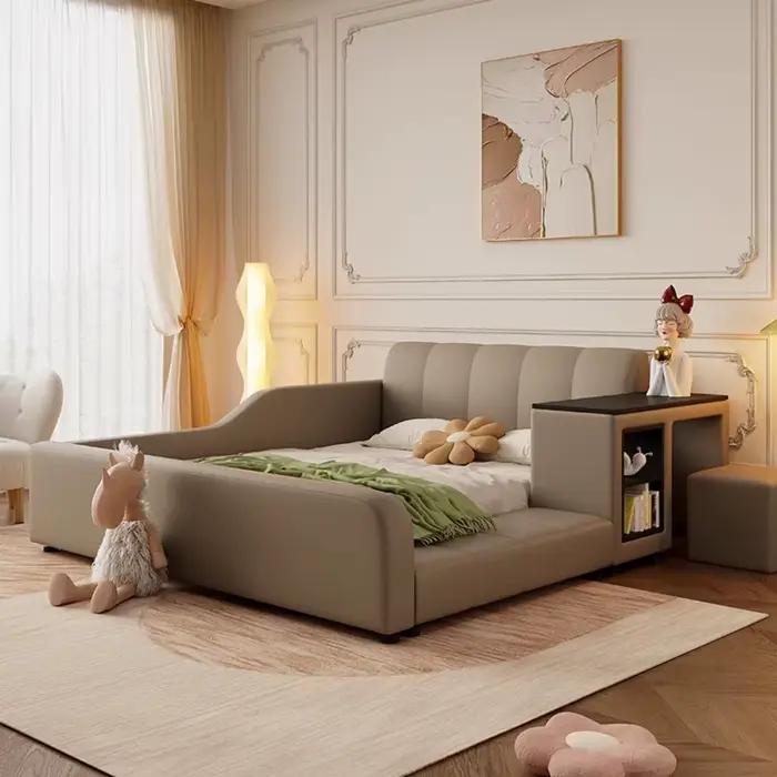 Lit de rangement étanche minimaliste européen pour enfants