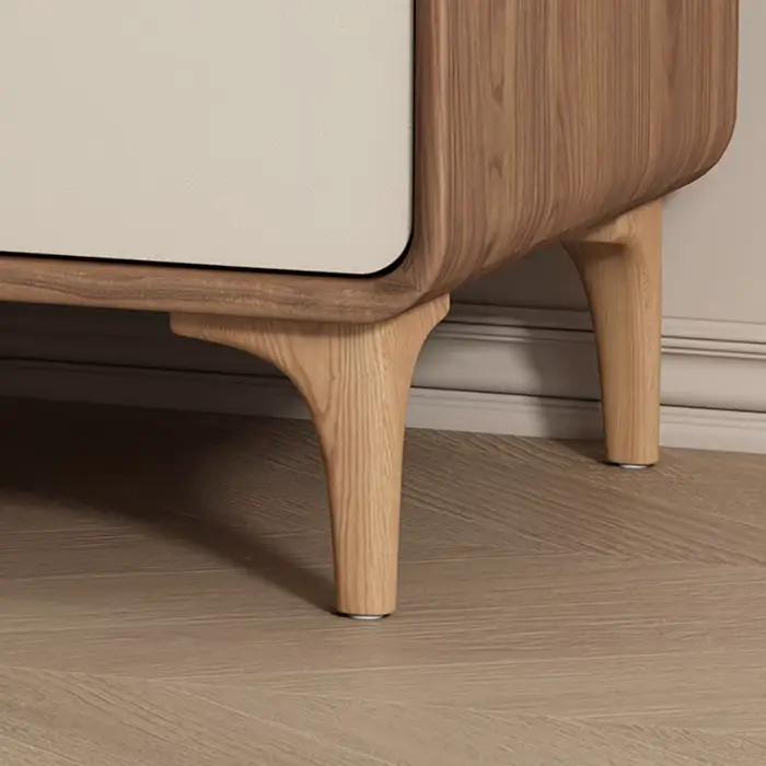 Table de chevet style crème