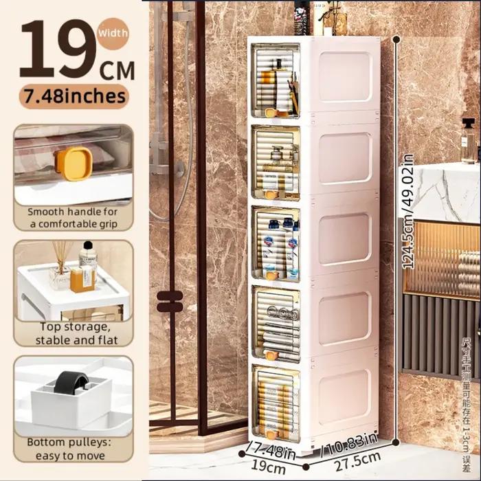 Armoire étroite de 19cm avec couvercle rabattable