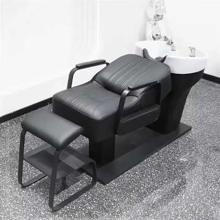 Tête nordique Simple Spa luxe confortable moderne DelicacyShampoo lit personnalisé mode Cadeira De Barbearia meubles De Salon
