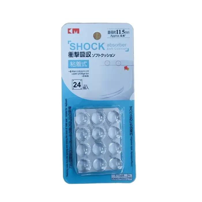 Pare-chocs ronds auto-adhésifs en caoutchouc de Silicone