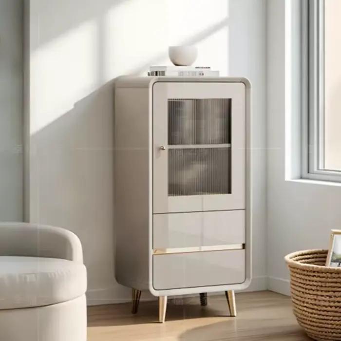Meuble TV de Rangement pour Chambre à Coucher en Bois Massif