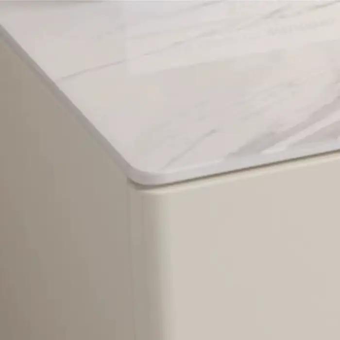 Table de chevet moderne blanche avec rangement