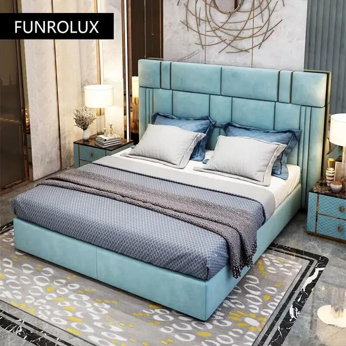 Lit Double Moderne en Cuir Cirhide