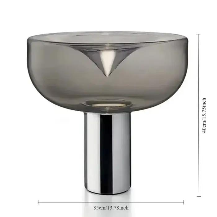 Lampe de Table de chevet moderne et Simple, style nordique, Design Radar de luxe, modèle de salon, chambre à coucher, lampe de chevet en verre, LED décorative