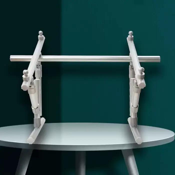 Lit et bureau deux-en-un avec cadre renforcé à points croisés, cadre réglable renforcé en alliage d'aluminium avec verrouillage de type Android.