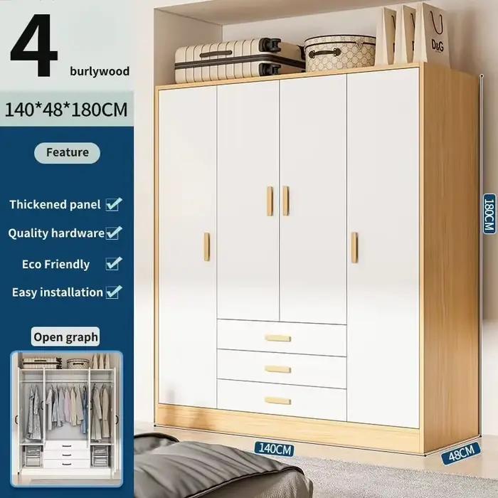 Armoire de chambre à coucher au design d'intérieur moderne