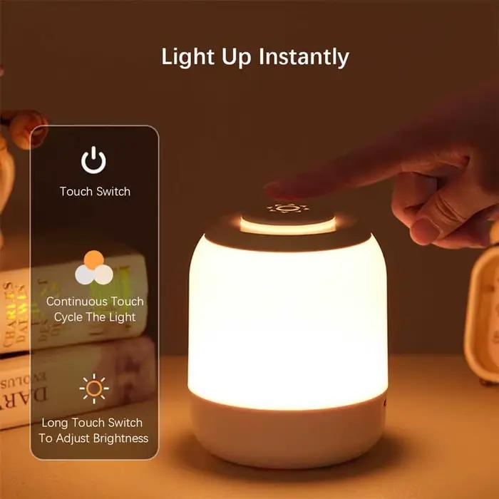 Veilleuses LED, luminosité réglable, lampe de Table Rechargeable par USB pour cuisine, chambre à cou