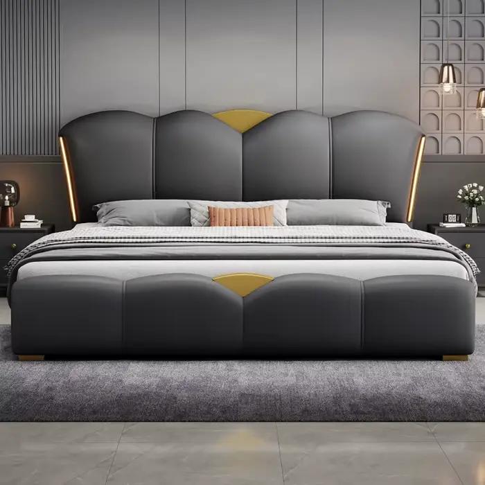 Chambre tiroir lit double Table de chevet princesse lit de couchage rangement salon cadre Muebles Para El Hogar maison accessoires