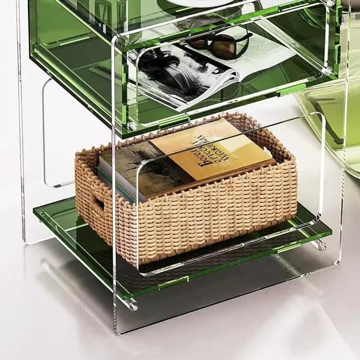 Table d'appoint en acrylique pour salon