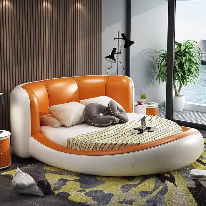 Lit de Luxe Double King Size Moderne Italien pour Chambre à Coucher
