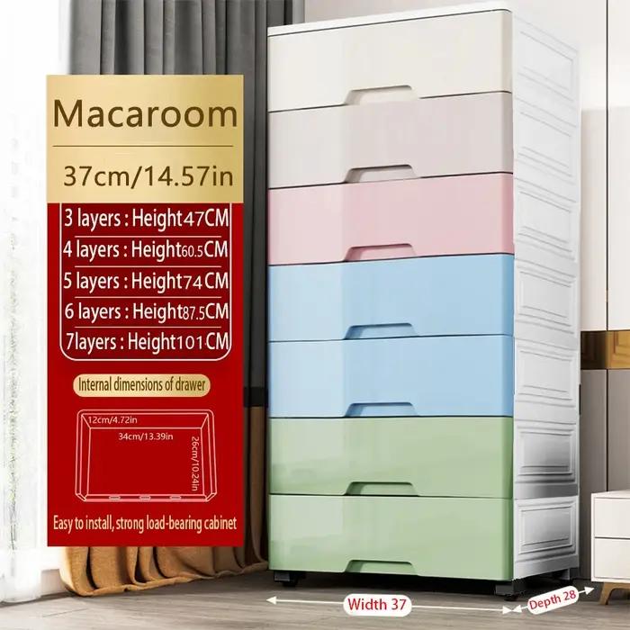 Armoire de rangement en plastique épaissi style tiroir pour vêtements de bébé nourrisson et enfant gain de place pour la maison.