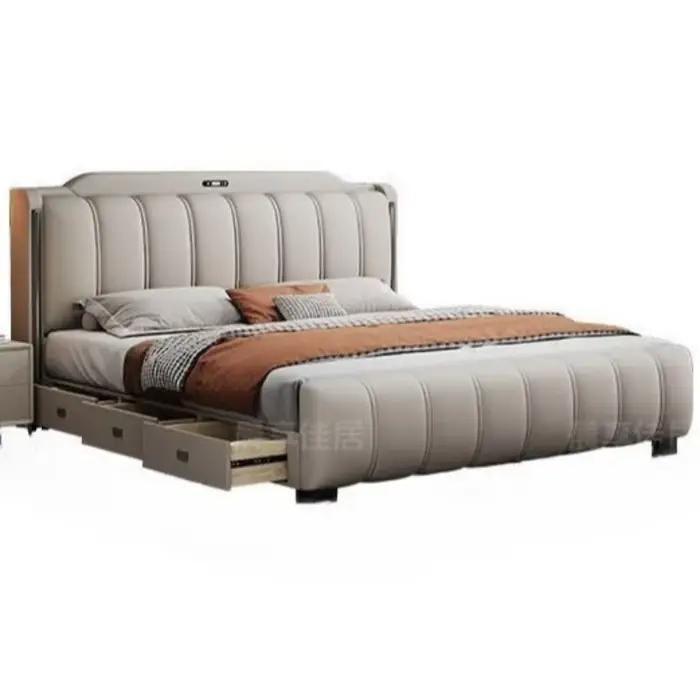 Chambres uniques lits cadre tête De lit moderne luxe