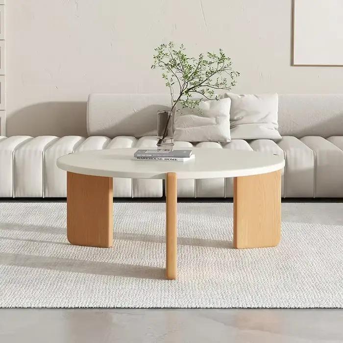Tables basses en bois de luxe, accessoires de décoration, meubles de créateurs japonais, ensemble de