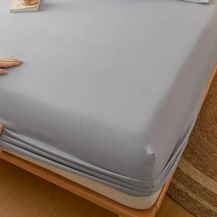 Protège-matelas antibactérien doux et hypoallergénique pour lit Queen/King