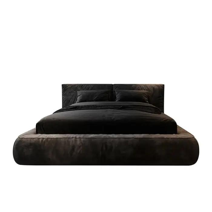 Tables de chevet lit rembourré Unique japonais Double cadre de lit français meubles de couchage Para dortoir accessoires de chambre
