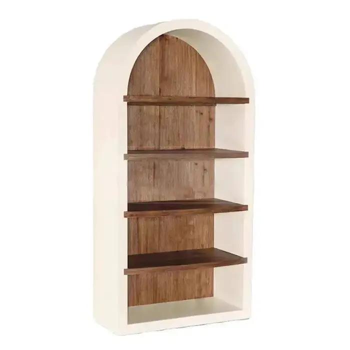Meuble de rangement en bois pour café
