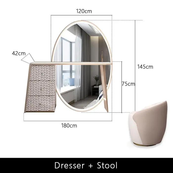 Coiffeuse italienne de luxe légère