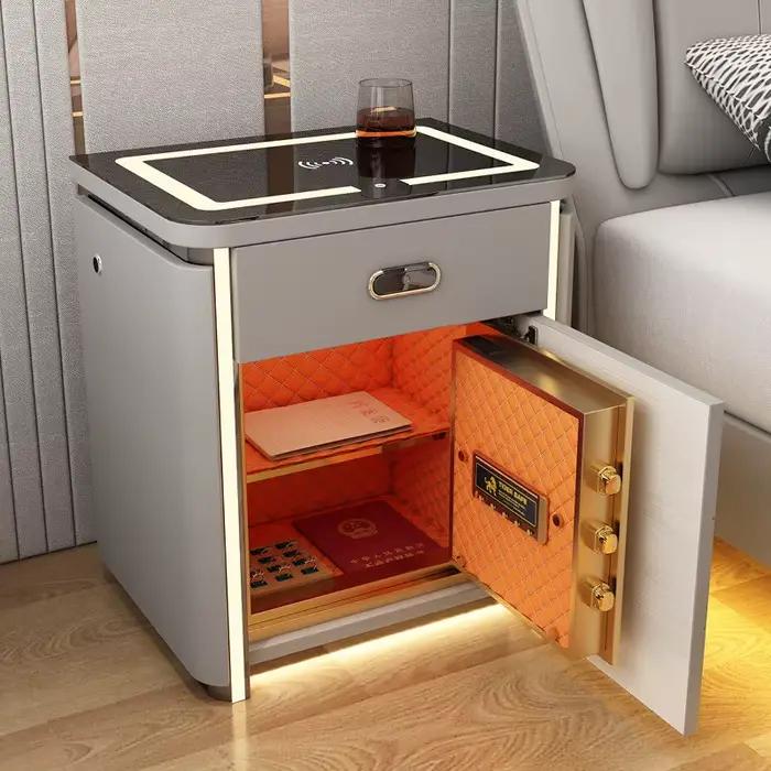 Table de chevet multifonctionnelle tendance avec station de charge