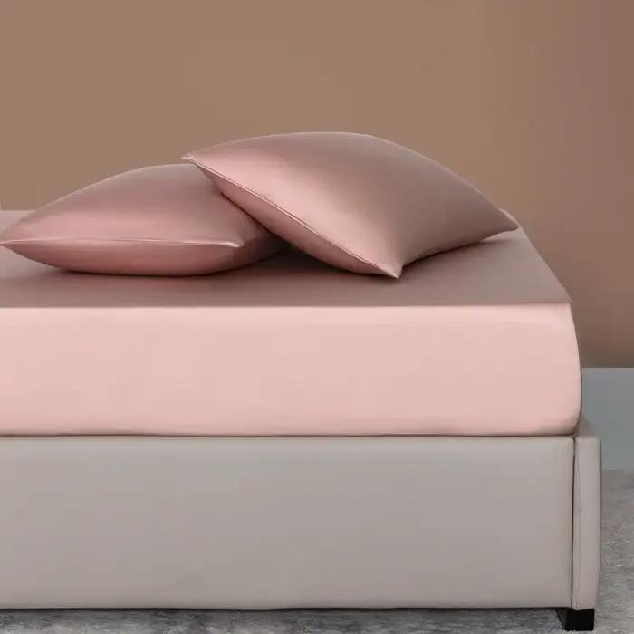 Ensemble de 3 pièces, drap-housse et taie d'oreiller 100% bambou