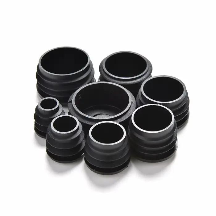 Bouchon de pied de meuble, 10 pièces/lot, capuchon d'extrémité obturateur pour Tube rond, diamètre 1