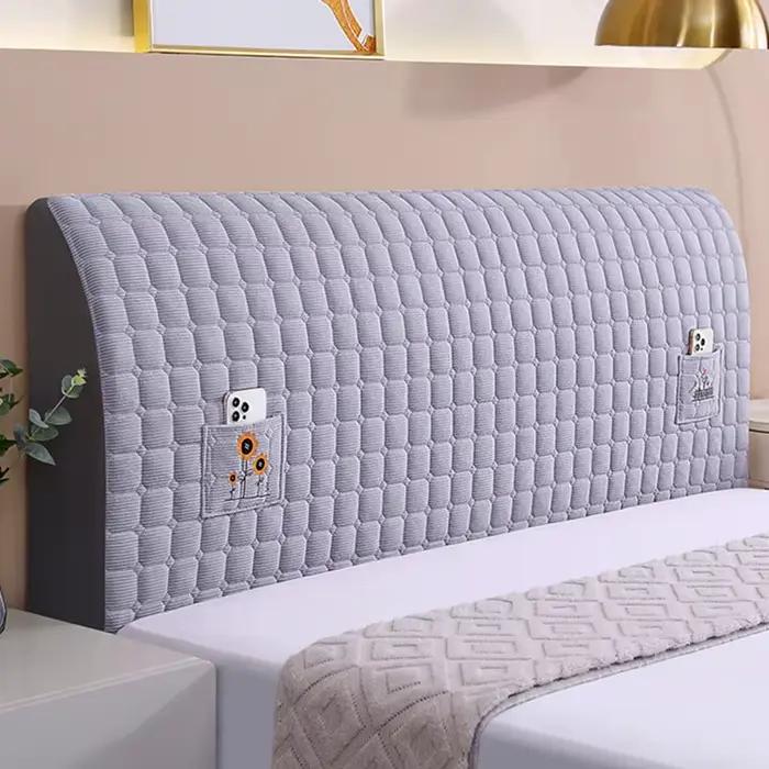 Juste de tête de lit lavable en peluche douce nordique