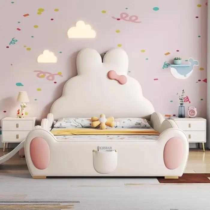 Lit en bois p*-150x200cm avec cadre intégral, pour chambre à coucher, disponible en tailles king size, twin, enfant, simple, avec fonction toboggan, tête de lit, mobilier de maison