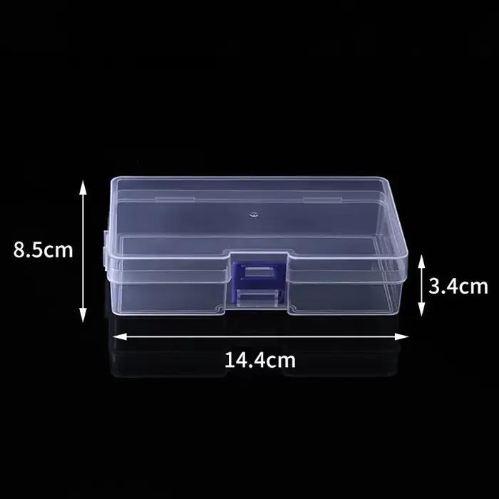 5 boîtes de rangement en plastique transparent pouvant accueillir des petits articles