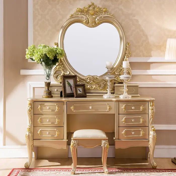 Commode européenne moderne, chambre à coucher pour fille, grande coiffeuse blanche de luxe, maquillage, salon, meubles Comoda Pra Quarto