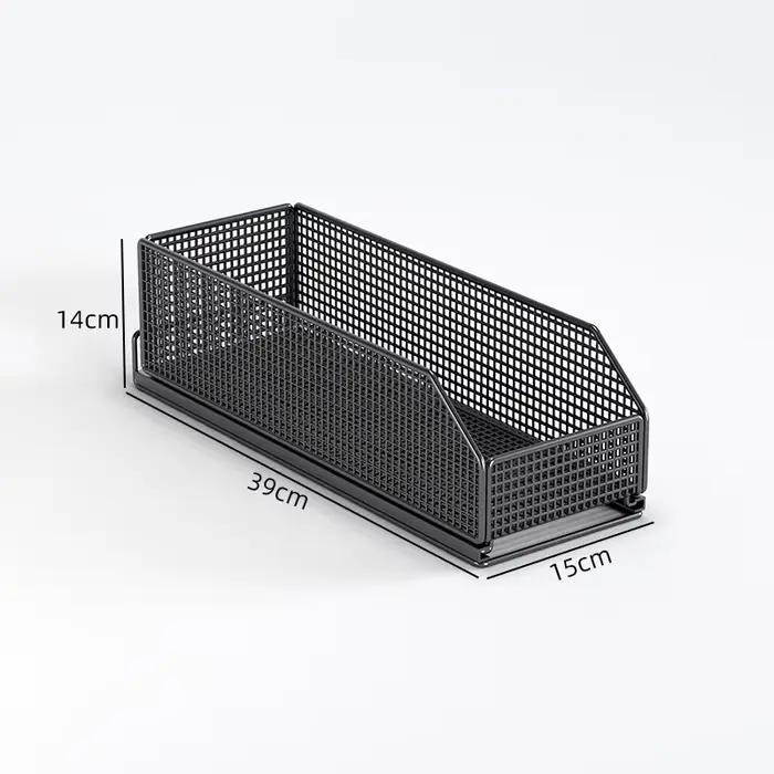Meuble de rangement à tiroirs avec étagère coulissante, meuble étroit, meuble profond, panier de ran