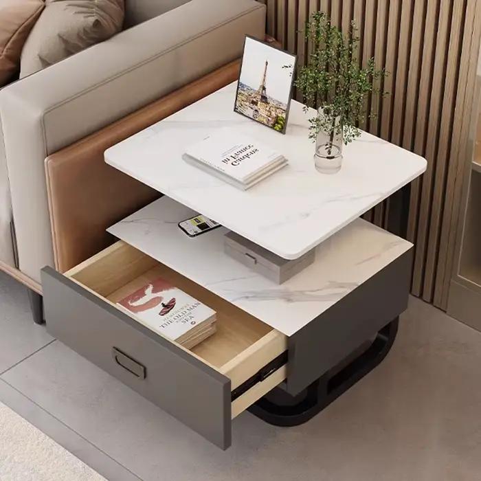 Table De nuit nordique moderne Glamour beauté exquise rangement De chevet tendance européen élégant